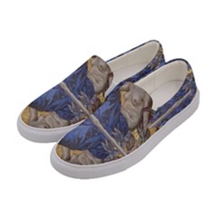 Mosaic Painting Glass Decoration Women s Canvas Slip Ons by Simbadda