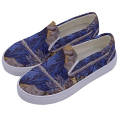 Mosaic Painting Glass Decoration Kids  Canvas Slip Ons by Simbadda