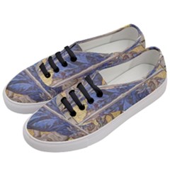 Mosaic Painting Glass Decoration Women s Classic Low Top Sneakers by Simbadda