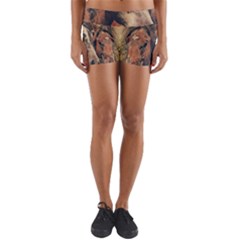 Head Horse Animal Vintage Yoga Shorts by Simbadda