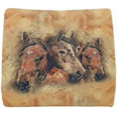 Head Horse Animal Vintage Seat Cushion by Simbadda