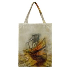 Boat Old Fisherman Mar Ocean Classic Tote Bag by Simbadda