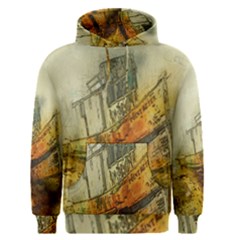 Boat Old Fisherman Mar Ocean Men s Pullover Hoodie by Simbadda