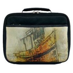 Boat Old Fisherman Mar Ocean Lunch Bag by Simbadda