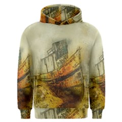 Boat Old Fisherman Mar Ocean Men s Overhead Hoodie by Simbadda