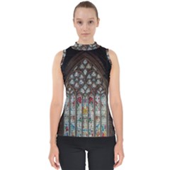 St Martins In The Bullring Birmingham Mock Neck Shell Top by Simbadda