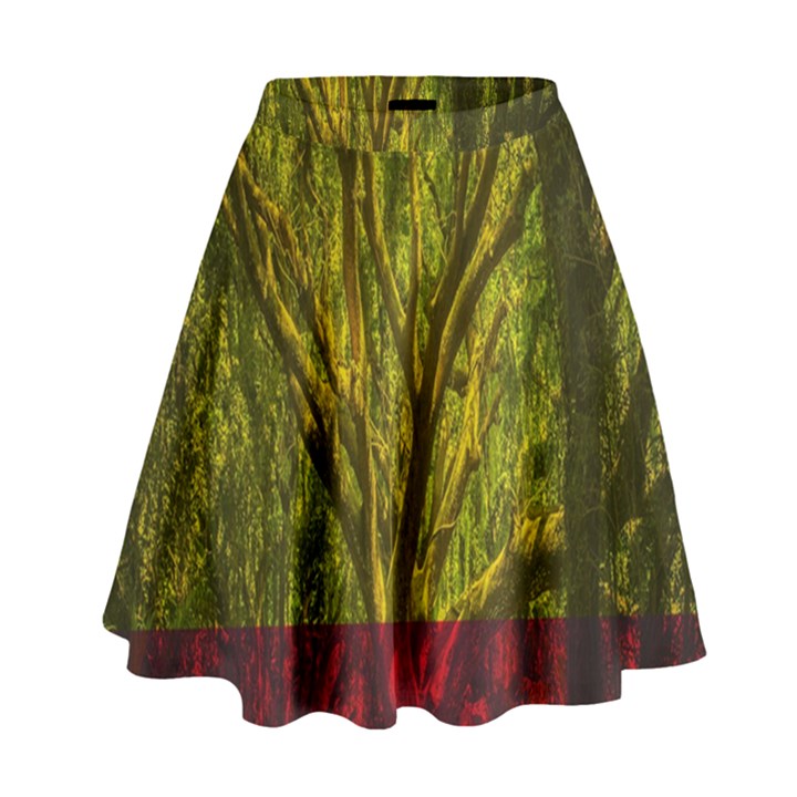 Rasta Forest Rastafari Nature High Waist Skirt