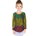 Rasta Forest Rastafari Nature Kids  Long Sleeve Tee View1