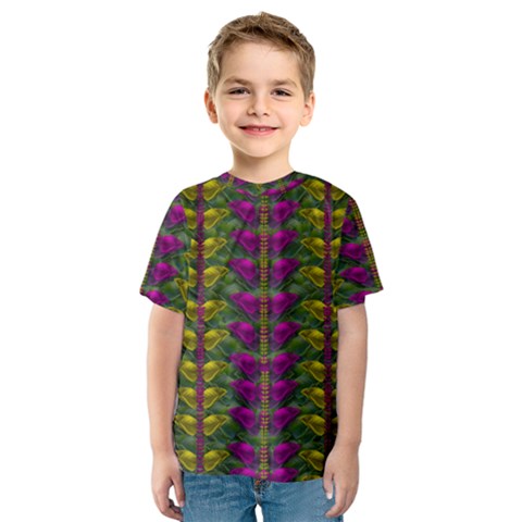 Butterfly Liana Jungle And Full Of Leaves Everywhere Kids  Sport Mesh Tee by pepitasart