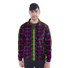 Butterfly Liana Jungle And Full Of Leaves Everywhere Windbreaker (men) by pepitasart