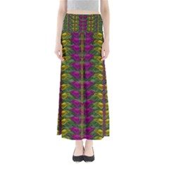 Butterfly Liana Jungle And Full Of Leaves Everywhere Full Length Maxi Skirt by pepitasart