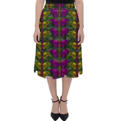 Butterfly Liana Jungle And Full Of Leaves Everywhere Classic Midi Skirt by pepitasart