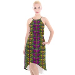 Butterfly Liana Jungle And Full Of Leaves Everywhere High-low Halter Chiffon Dress  by pepitasart