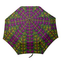 Butterfly Liana Jungle And Full Of Leaves Everywhere Folding Umbrellas by pepitasart