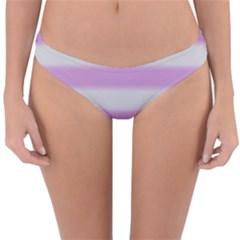 Bold Stripes Soft Pink Pattern Reversible Hipster Bikini Bottoms by BrightVibesDesign