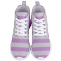 Bold Stripes Soft Pink Pattern Women s Lightweight High Top Sneakers View1