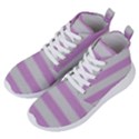 Bold Stripes Soft Pink Pattern Women s Lightweight High Top Sneakers View2