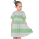 Bold Stripes Soft Green Kids  Sailor Dress View1