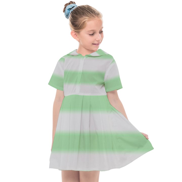 Bold Stripes Soft Green Kids  Sailor Dress