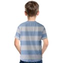 Bold Stripes Soft Blue Kids  Cotton Tee View2