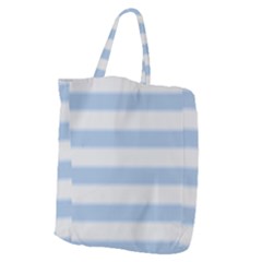 Bold Stripes Soft Blue Giant Grocery Tote by BrightVibesDesign