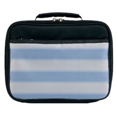 Bold Stripes Soft Blue Lunch Bag by BrightVibesDesign