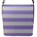 Bold Stripes Soft Purple Pattern Removable Flap Cover (S) View1