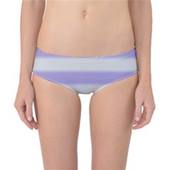 Bold Stripes Soft Purple Pattern Classic Bikini Bottoms by BrightVibesDesign