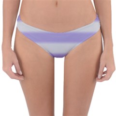 Bold Stripes Soft Purple Pattern Reversible Hipster Bikini Bottoms by BrightVibesDesign