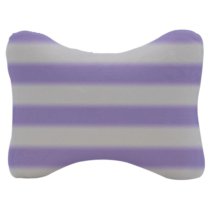 Bold Stripes Soft Purple Pattern Velour Seat Head Rest Cushion