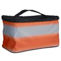 Bold Stripes Orange pattern Cosmetic Storage View2