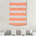 Bold Stripes Orange pattern Small Tapestry View2