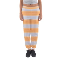 Bold Stripes Yellow Pattern Women s Jogger Sweatpants by BrightVibesDesign