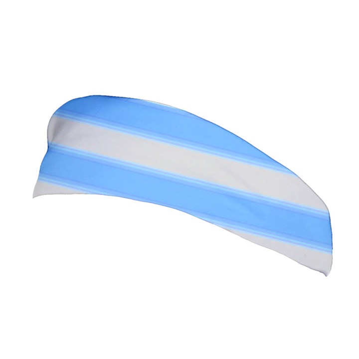 Bold Stripes Bright Blue pattern Stretchable Headband