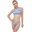 Bold Stripes Bright Blue pattern The Little Details Bikini Set View1