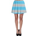 Bold Stripes Turquoise pattern Skater Skirt View1