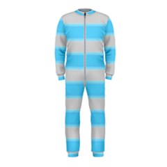 Bold Stripes Turquoise Pattern Onepiece Jumpsuit (kids) by BrightVibesDesign