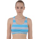 Bold Stripes Turquoise pattern Back Weave Sports Bra View1