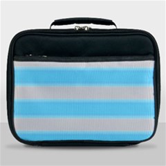 Bold Stripes Turquoise Pattern Lunch Bag by BrightVibesDesign