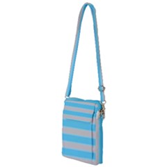 Bold Stripes Turquoise Pattern Multi Function Travel Bag by BrightVibesDesign