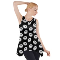 Donuts Pattern Side Drop Tank Tunic by Valentinaart