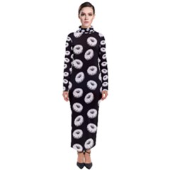 Donuts Pattern Turtleneck Maxi Dress by Valentinaart