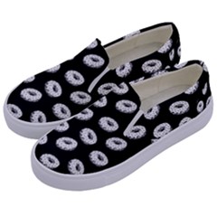 Donuts Pattern Kids  Canvas Slip Ons by Valentinaart