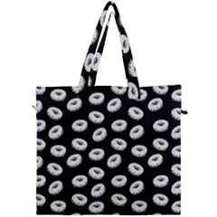 Donuts Pattern Canvas Travel Bag by Valentinaart