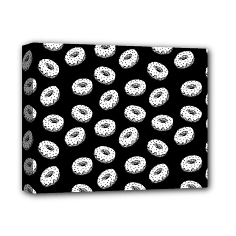 Donuts Pattern Deluxe Canvas 14  X 11  (stretched) by Valentinaart