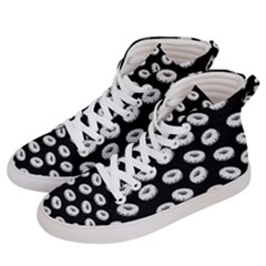 Donuts Pattern Women s Hi-top Skate Sneakers by Valentinaart