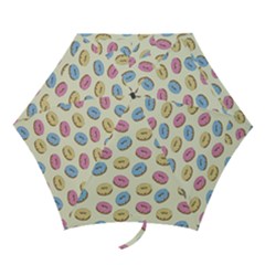 Donuts Pattern Mini Folding Umbrellas by Valentinaart