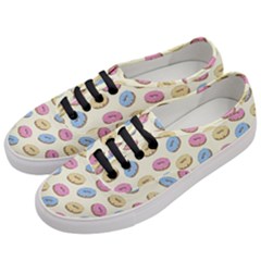 Donuts Pattern Women s Classic Low Top Sneakers by Valentinaart