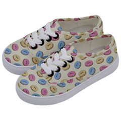 Donuts Pattern Kids  Classic Low Top Sneakers by Valentinaart