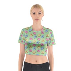 Donuts pattern Cotton Crop Top